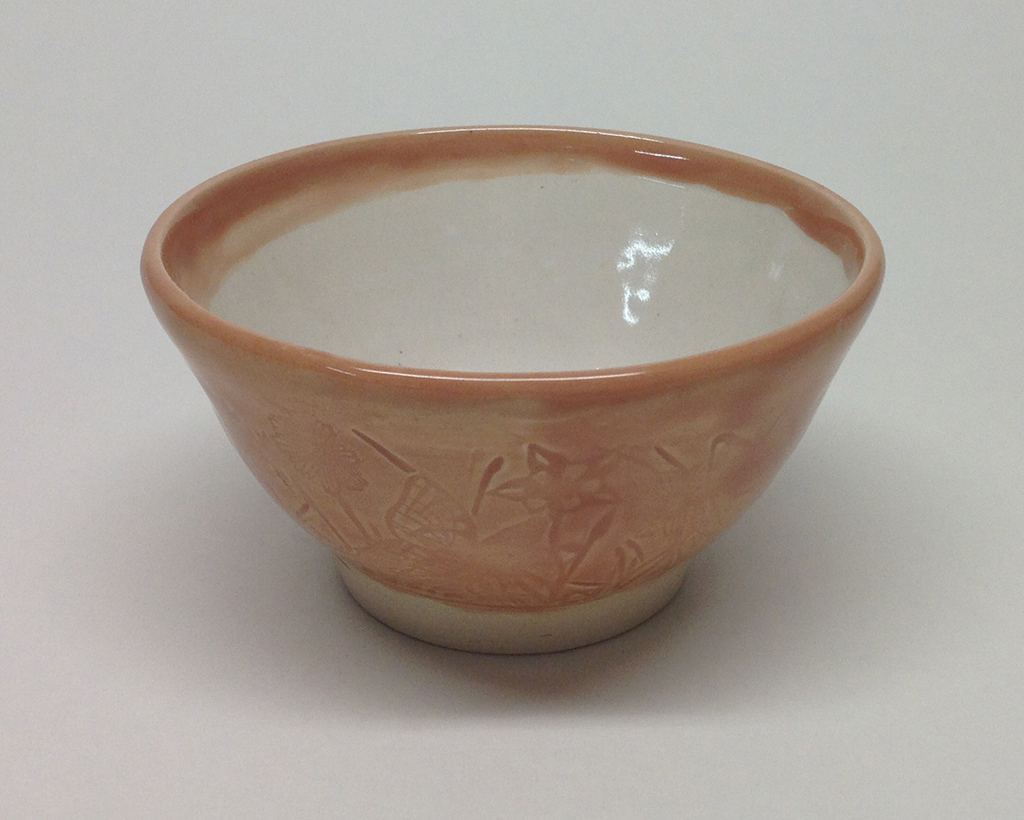 Small Peach Bowl, view B