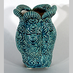 Blue Patterned Vase